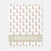 Couverture Polaire Pinscher allemand personnalisé (Devant)