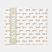 Couverture Polaire Pinscher allemand personnalisé (Devant (Horizontal))
