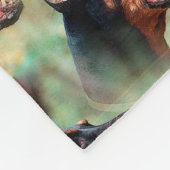 Couverture Polaire Pinscher de dobermann dans les bois (Coin)