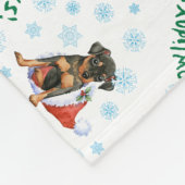 Couverture Polaire Pinscher miniature heureux de Howlidays (Coin)