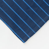 Couverture Polaire Pinstripes bleu marine personnalisées (Coin)