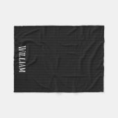 Couverture Polaire Pinstripes noires (Devant (Horizontal))