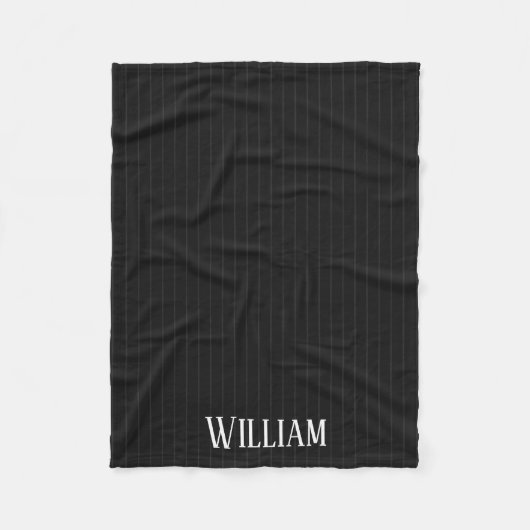Couverture Polaire Pinstripes noires (Devant)