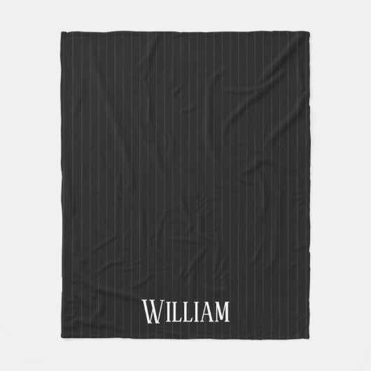 Couverture Polaire Pinstripes noires (Devant)