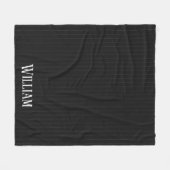 Couverture Polaire Pinstripes noires (Devant (Horizontal))