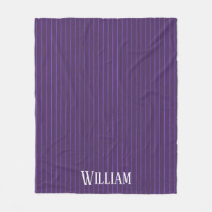 Couverture Polaire Pinstripes pourpres