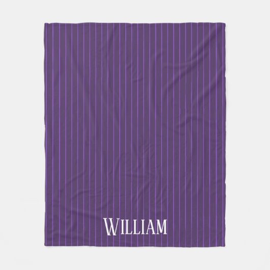 Couverture Polaire Pinstripes pourpres (Devant)