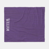 Couverture Polaire Pinstripes pourpres (Devant (Horizontal))