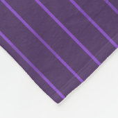 Couverture Polaire Pinstripes pourpres (Coin)