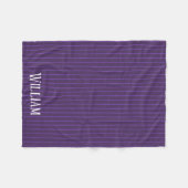 Couverture Polaire Pinstripes pourpres (Devant (Horizontal))