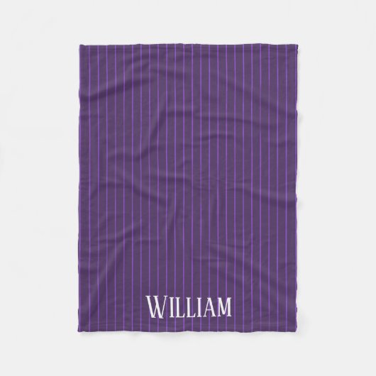 Couverture Polaire Pinstripes pourpres (Devant)