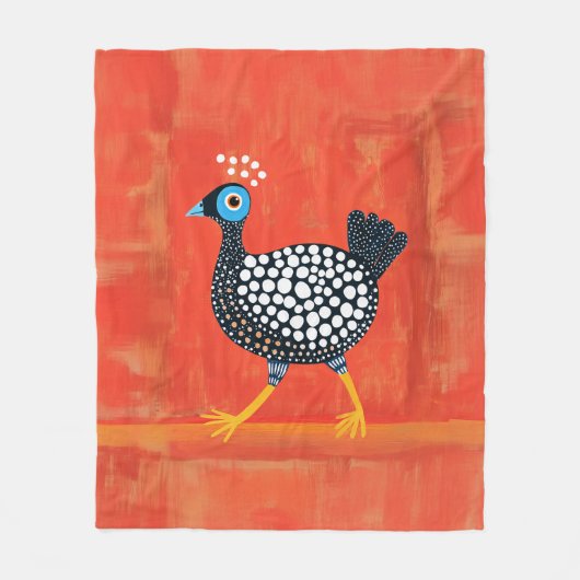 Couverture Polaire Pintade tachetée fantaisiste (Devant)