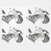 Couverture Polaire Pinto Horse et Santa Claus (Devant (Horizontal))