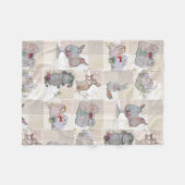 Couverture Polaire Pipa & Marlow Thème Bébé Toison Blanche (Devant (Horizontal))