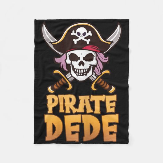 Couverture Polaire Pirate Dede Funny Capitaine Correspondant Grand-mè (Devant)
