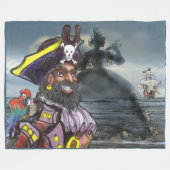 Couverture Polaire Pirate Dream Fleece Blanche (Devant (Horizontal))
