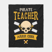 Couverture Polaire Pirate Enseignant Arr Cool Crâne Rustique (Devant)