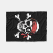 Couverture Polaire Pirate Lazy Skull Bandana Halloween Costume Hommes (Devant (Horizontal))