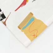 Couverture Polaire Pirate Ship Treasure Motif à thème de coffre (Coin)