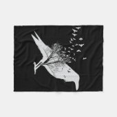 Couverture Polaire Pirate Squelette Dinosaure T Rex Drôle Tyrannosaur (Devant (Horizontal))