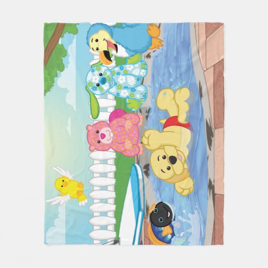 Couverture Polaire Piscine de sensation d'été (Devant)