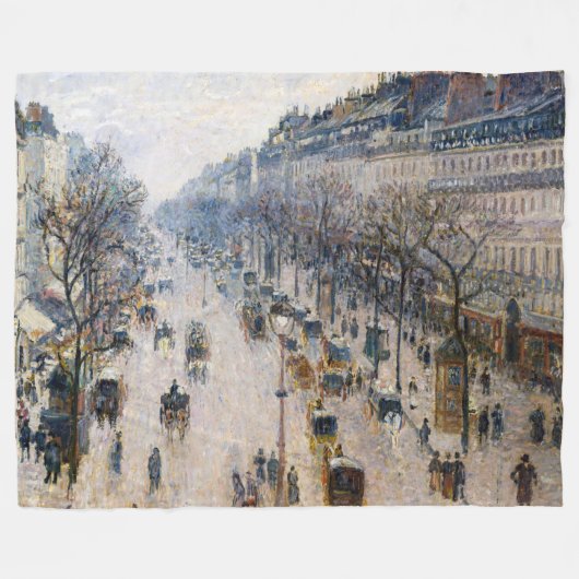 Couverture Polaire Pissarro - Boulevard Montmartre, Matin d'hiver (Devant (Horizontal))