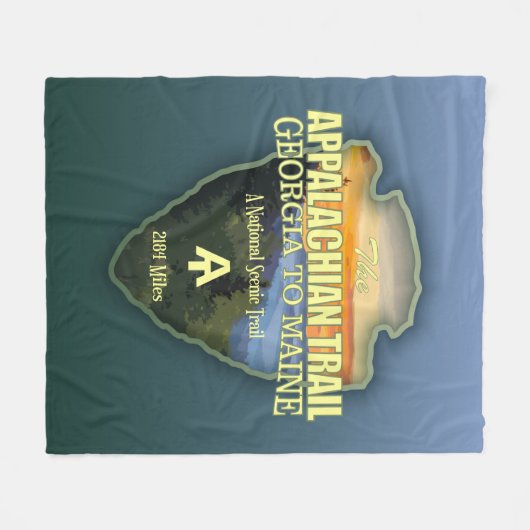 Couverture Polaire Piste des Appalaches (flèche) (Devant (Horizontal))