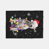 Couverture Polaire Pitbull Chien Joyeux Dogmas Père Noël Pitbull Noël (Devant (Horizontal))