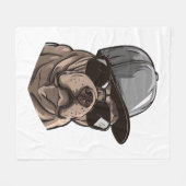 Couverture Polaire Pitbull Gangster (Devant (Horizontal))