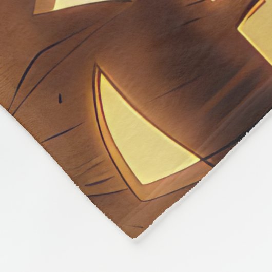 Couverture Polaire Pitbull Halloween Éffrayant (Coin)