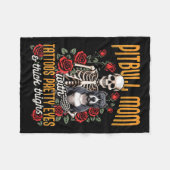 Couverture Polaire Pitbull Maman Pittie Maman Chien Maman Pitbull Mam (Devant (Horizontal))