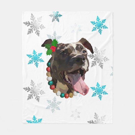 Couverture Polaire Pitties dans la neige (Devant)