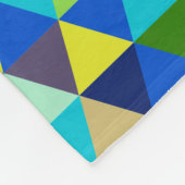 Couverture Polaire PixDezines géométrique/ajustable/couleurs de paon/ (Coin)