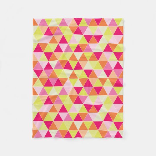 Couverture Polaire PixDezines géométriques/réglables/agrumes (Devant)