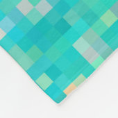 Couverture Polaire Pixel Art Multicolor Motif (Coin)