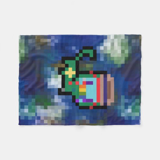 Couverture Polaire pixel cat (Devant (Horizontal))