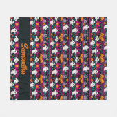Couverture Polaire Pixel Ghosts Halloween Sweer Motif (Devant (Horizontal))