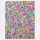 Couverture Polaire Pixel RGB Abstrait (Devant)
