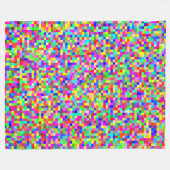 Couverture Polaire Pixel RGB Abstrait (Devant (Horizontal))