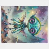 Couverture Polaire Pixie Alien mignon (Devant (Horizontal))