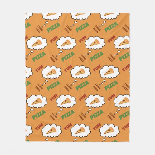 Couverture Polaire Pizza (Devant)