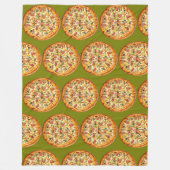 Couverture Polaire Pizza coupée (Devant)