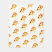 Couverture Polaire Pizza Fleece Blanche (Devant)
