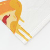 Couverture Polaire Pizza Fleece Blanche (Coin)