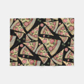 Couverture Polaire Pizza Party de luxe (Devant (Horizontal))