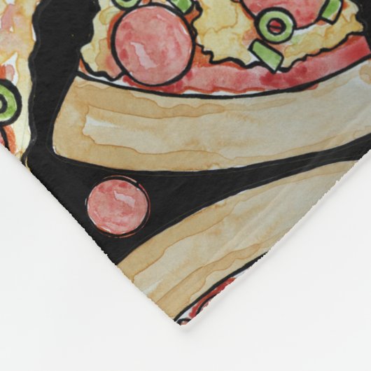 Couverture Polaire Pizza Party de luxe (Coin)