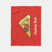 Couverture Polaire Pizza Slice (Devant)