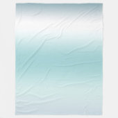 Couverture Polaire Plage Aqua Blue Ombre (Devant)