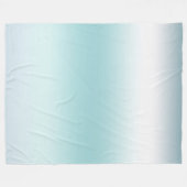Couverture Polaire Plage Aqua Blue Ombre (Devant (Horizontal))