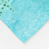 Couverture Polaire Plage Blanket Blue Starfish Seashell Ocean Waves (Coin)